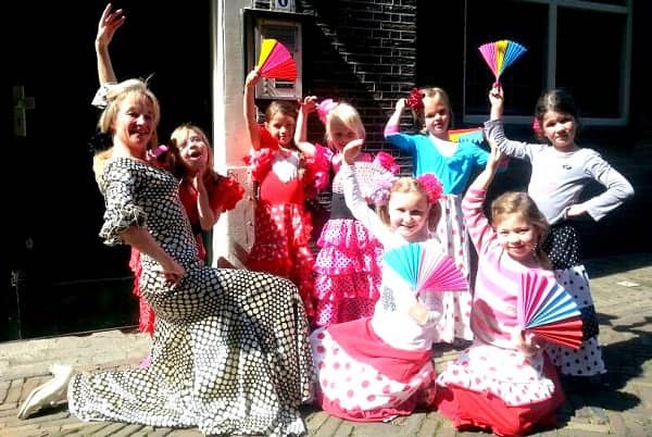 Kinderverjaardagsfeest flamenco